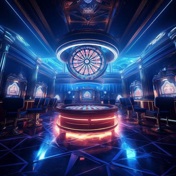 Live blackjack table with multi-camera studio setup and card dealer